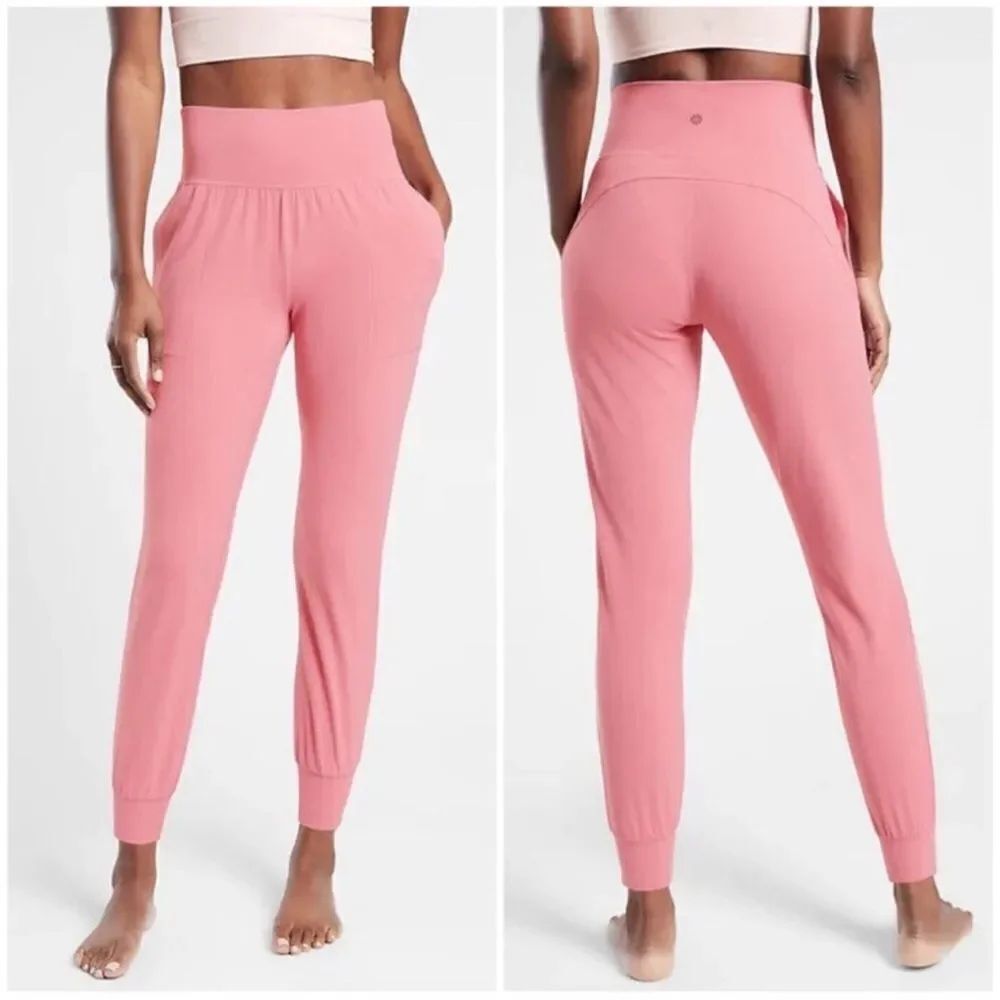 Athleta Salutation Jogger Pink Powervita Size Extra Large